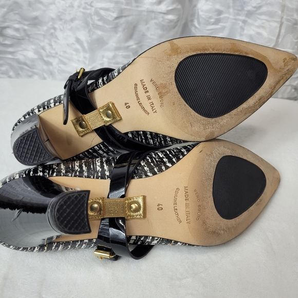 Anyi Lu Black & White Heel Size 40 - Picture 7 of 11